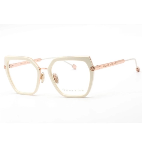 NWT Philipp Plein Gold and White Eye Glasses - Picture 1 of 2